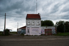 Verlaten huis in urbex spookdorp Doel, België